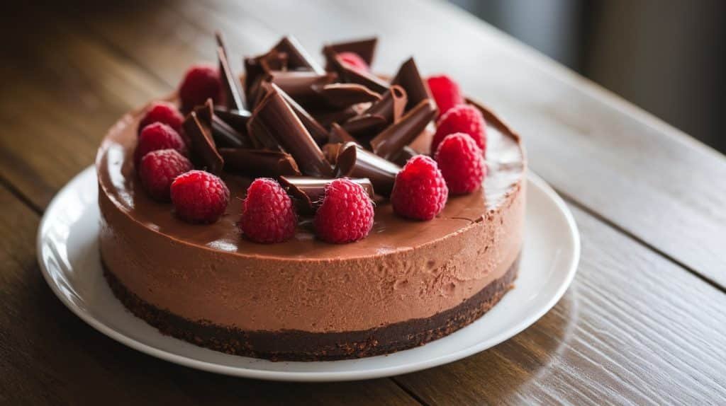 No-Bake Chocolate Cheesecake