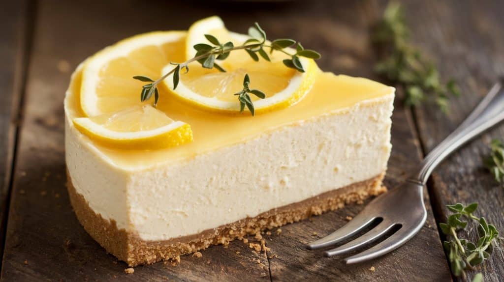 No-Bake Lemon Thyme Cheesecake