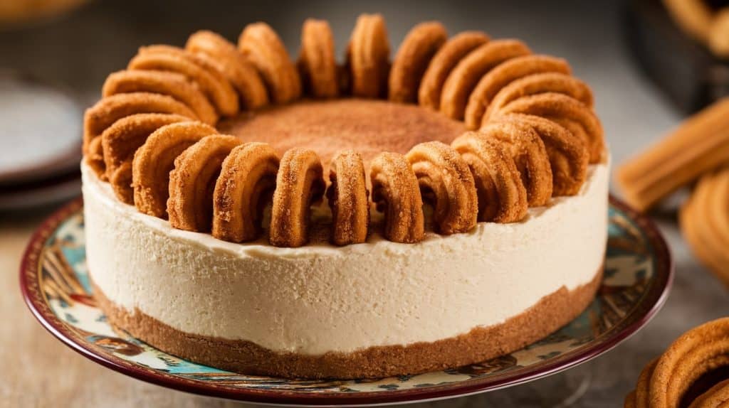 No-Bake Churro Cheesecake