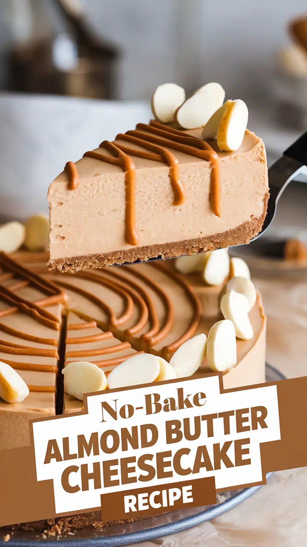No-Bake Almond Butter Cheesecake