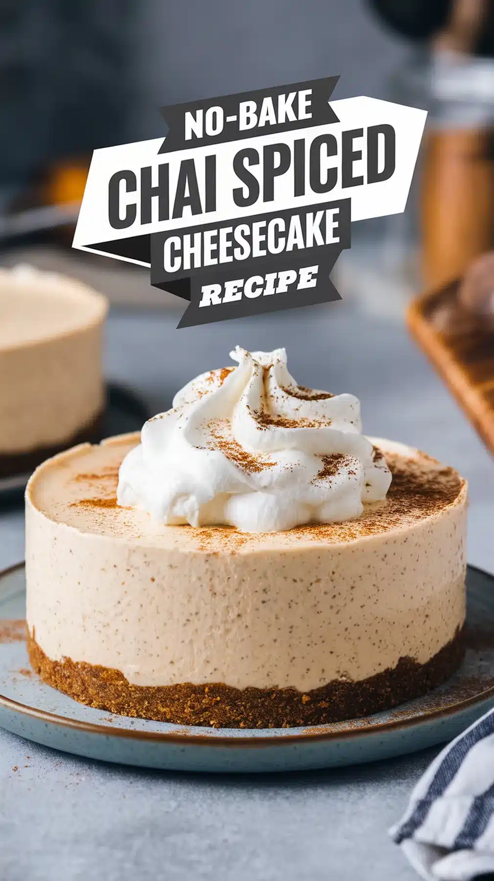 No-Bake Chai Spiced Cheesecake