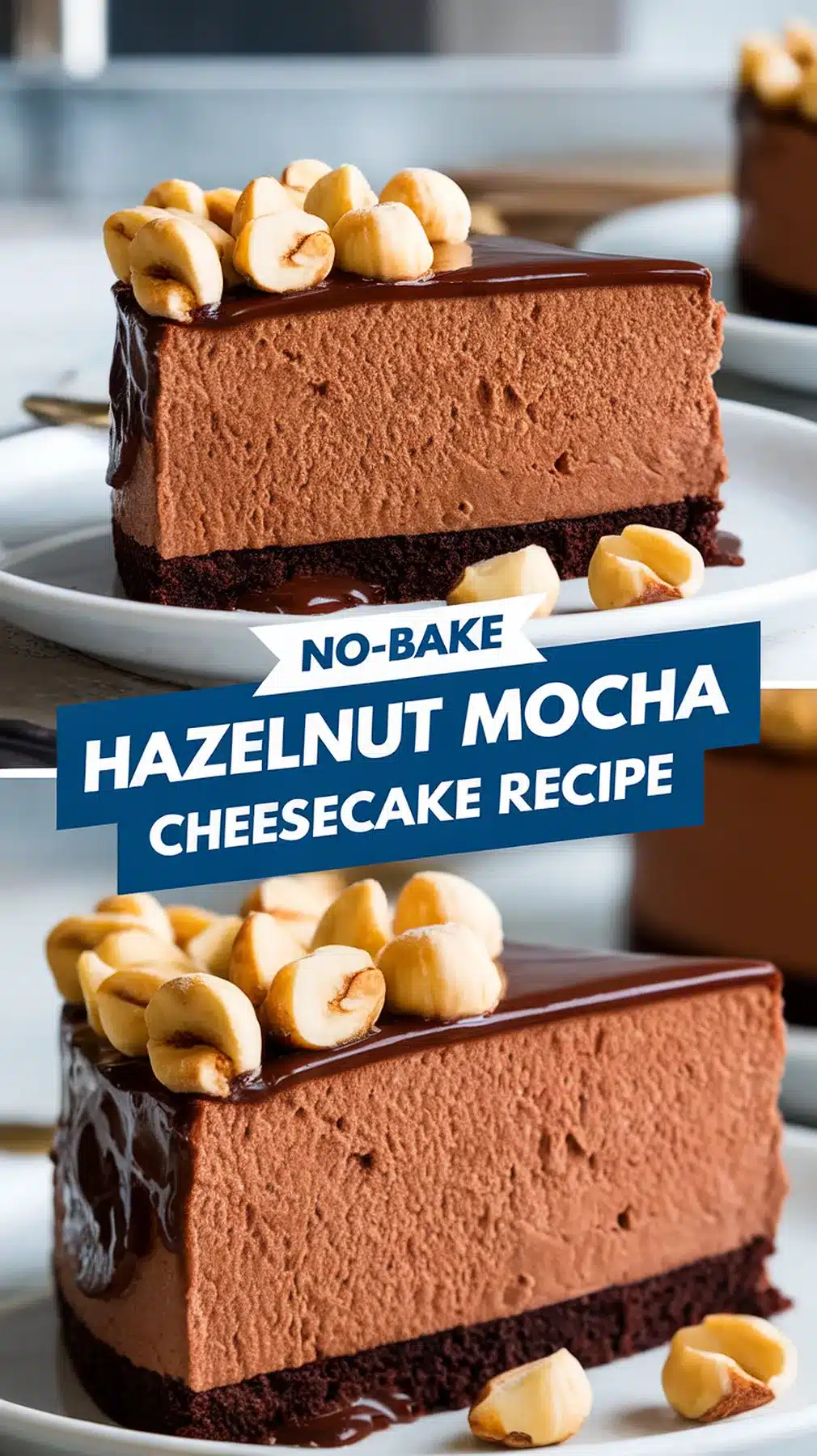 No-Bake Hazelnut Mocha Cheesecake