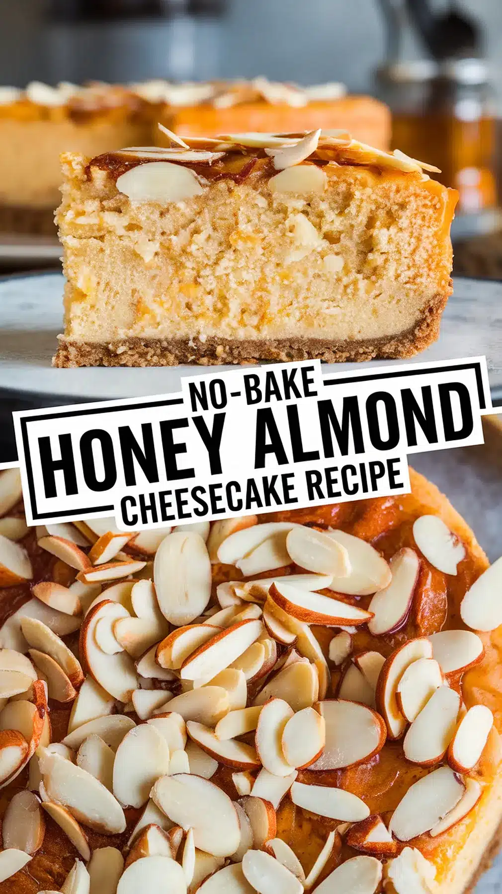 No-Bake Honey Almond Cheesecake