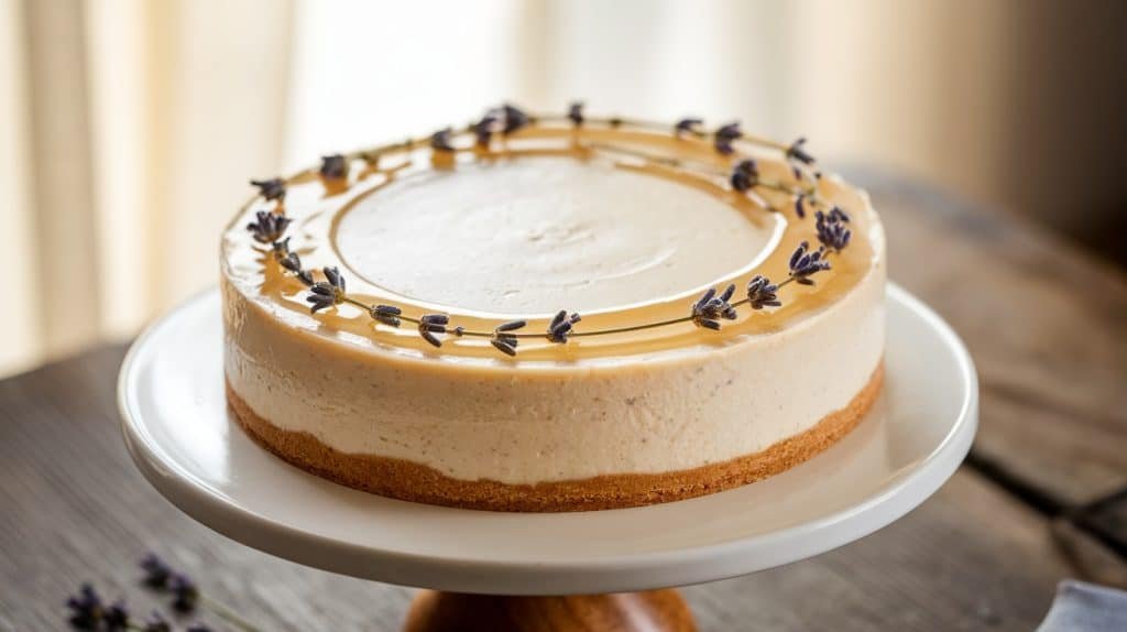 No-Bake Honey Lavender Cheesecake