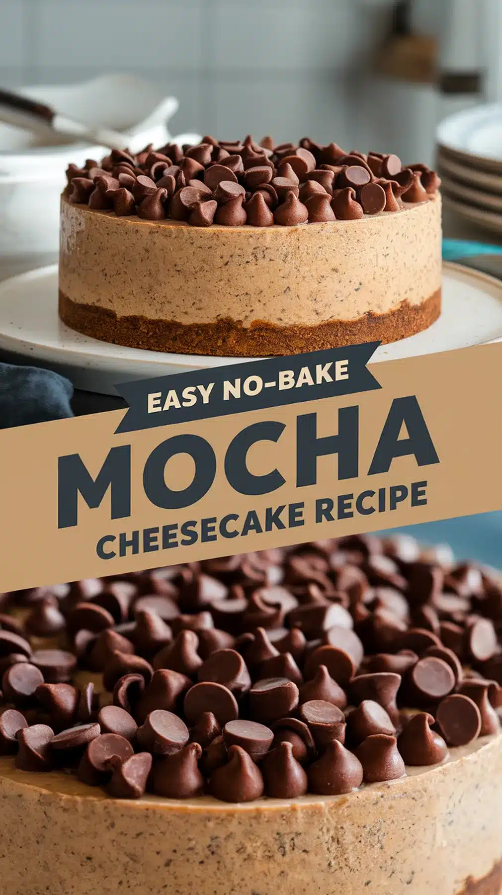 Easy No-Bake Mocha Cheesecake Recipe 1 No-Bake Mocha Cheesecake