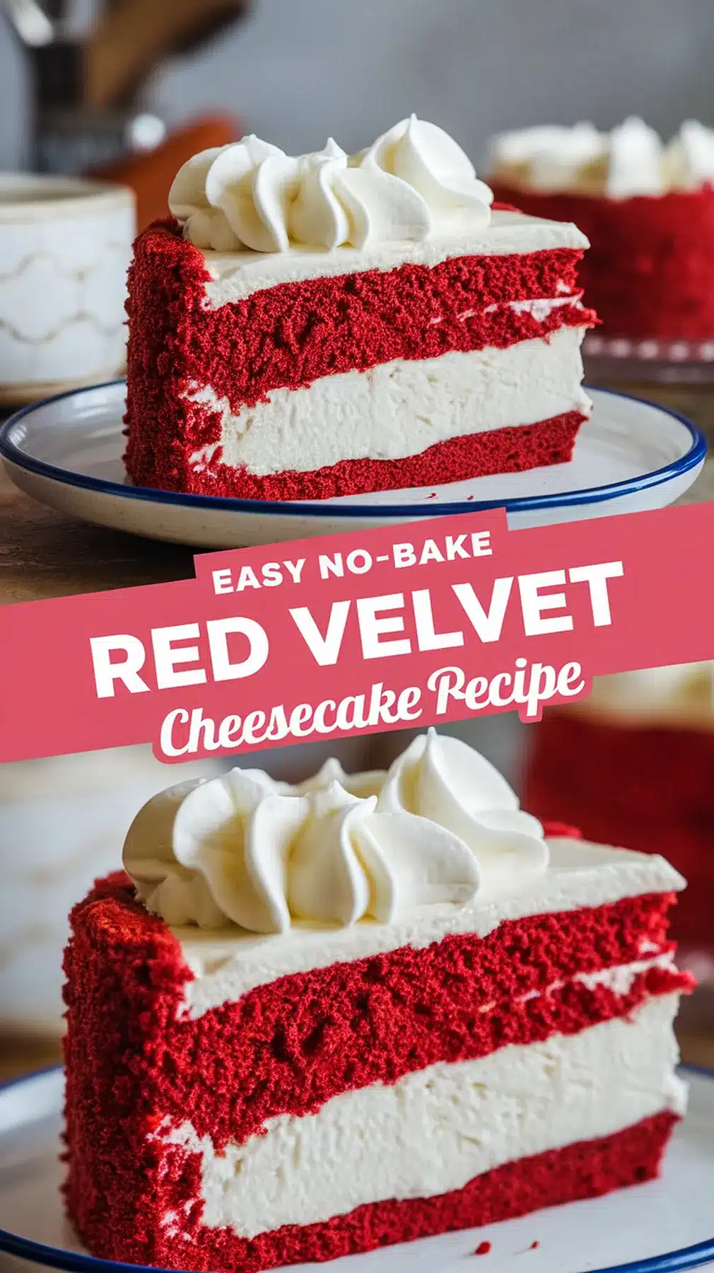 No-Bake Red Velvet Cheesecake
