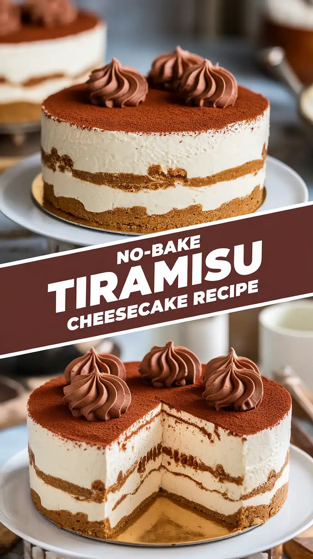 No-Bake Tiramisu Cheesecake