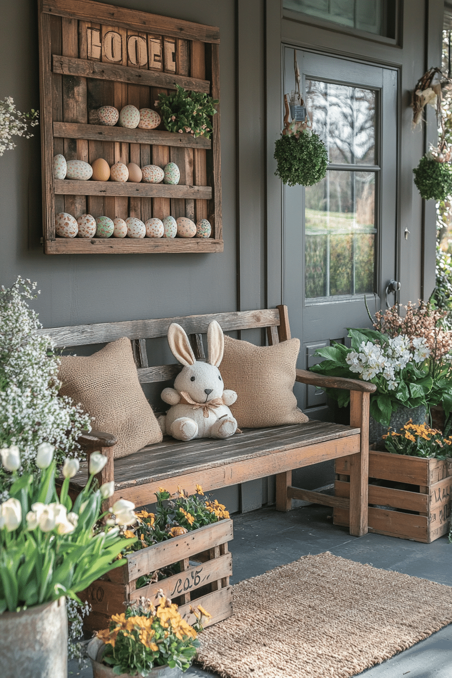 easter porch decor