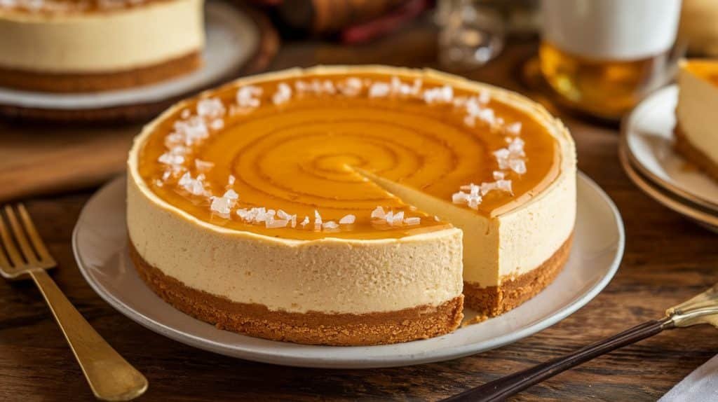 No-Bake Salted Honey Cheesecake