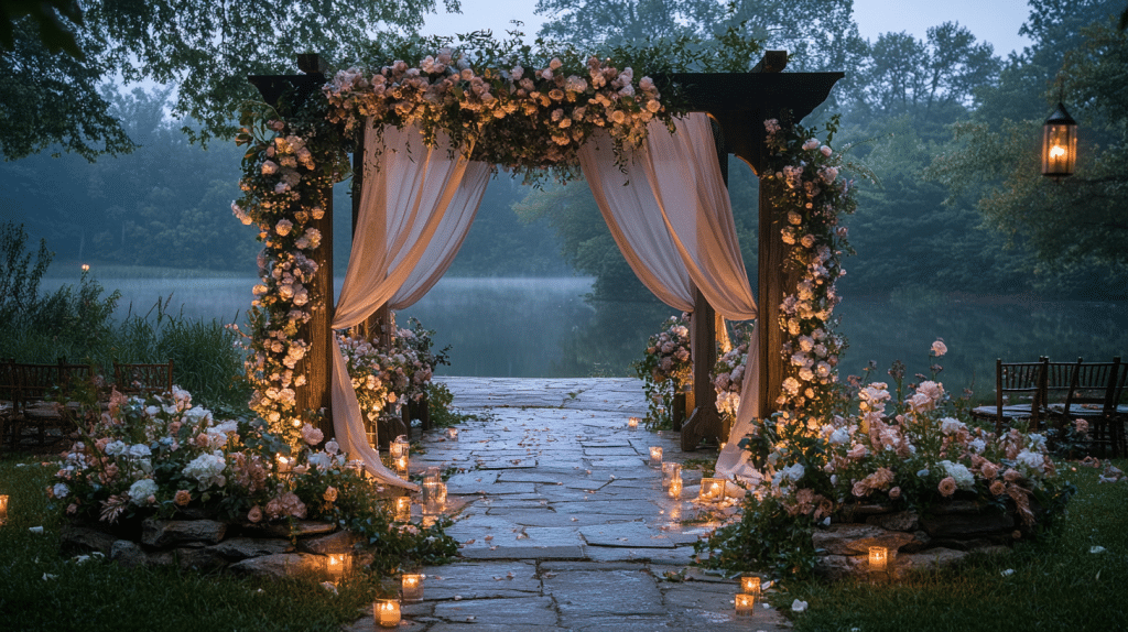 moody romantic wedding decor