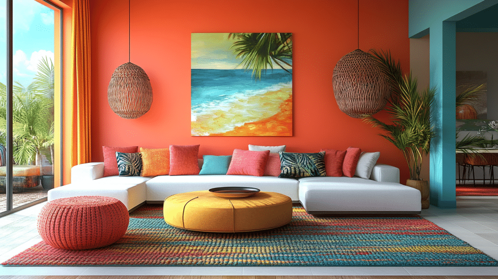 tropical interior design living rooms