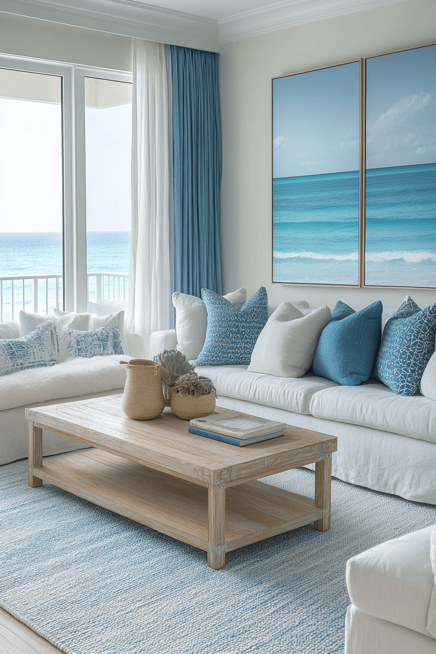coastal cottage living room
