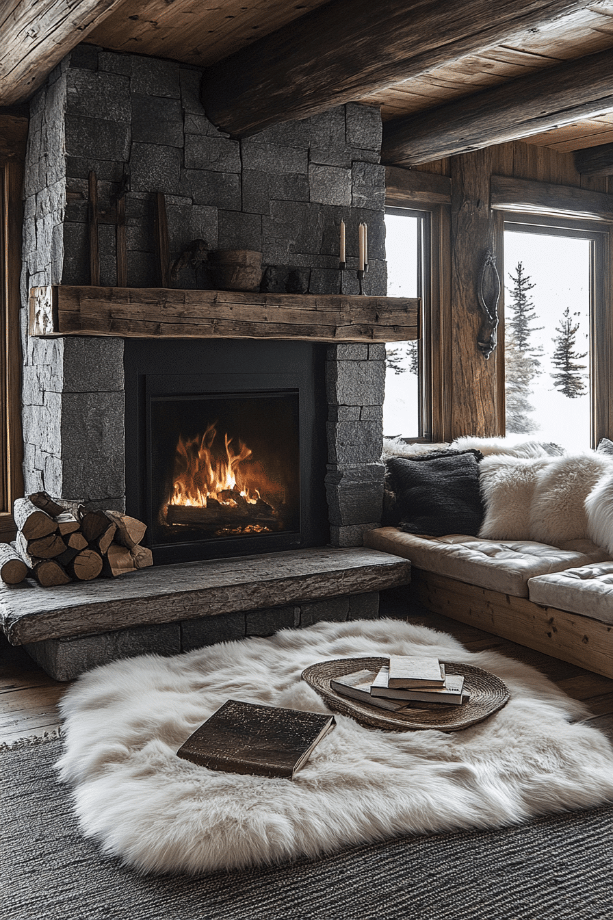 old cabin interior