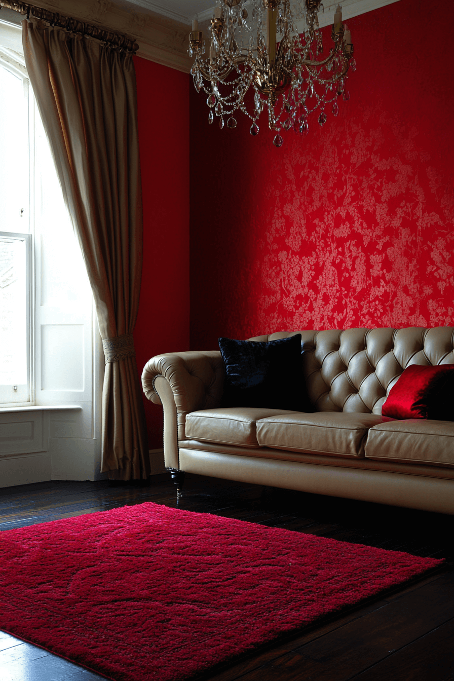 modern victorian living room