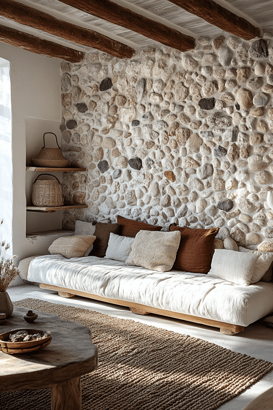 stone wall interior