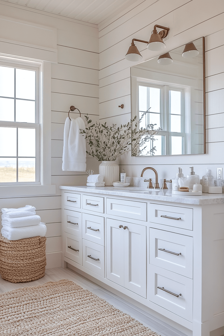 coastal cottage bathroom