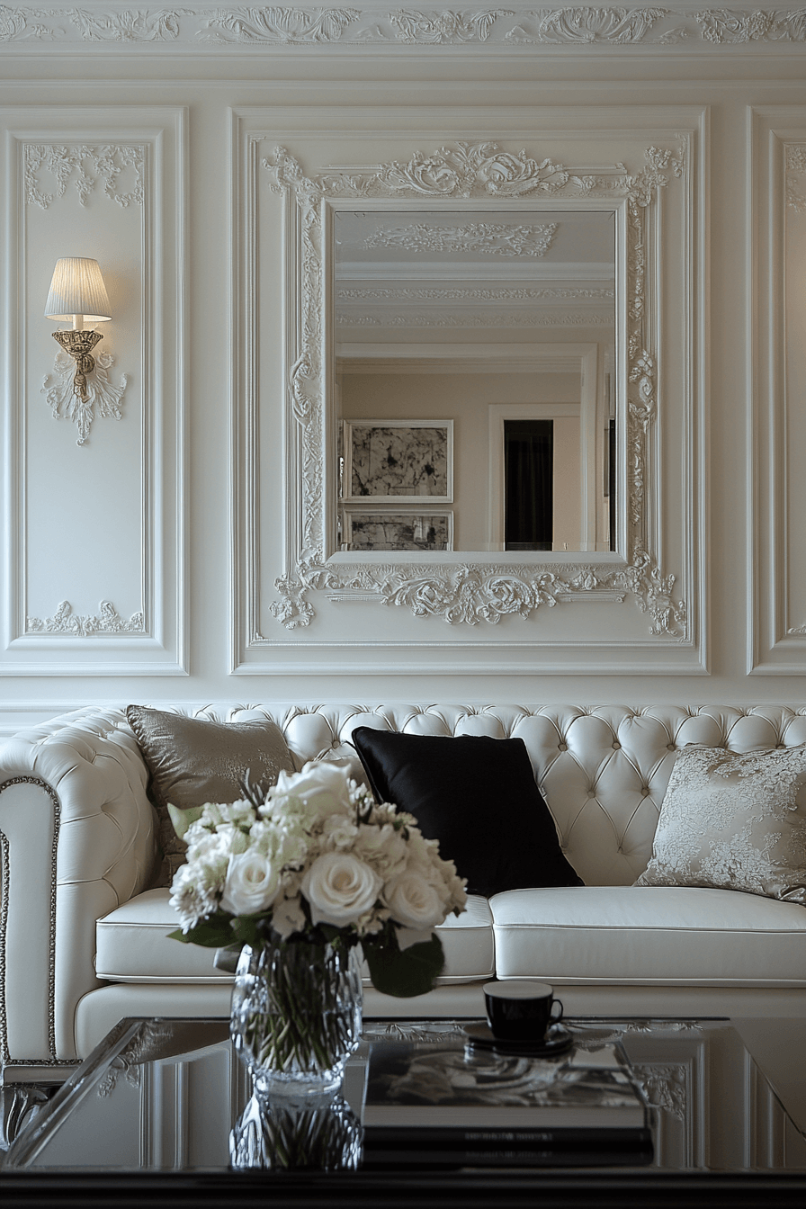 modern victorian living room