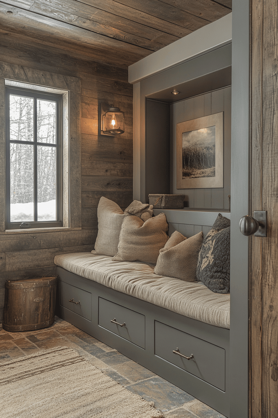 old cabin interior