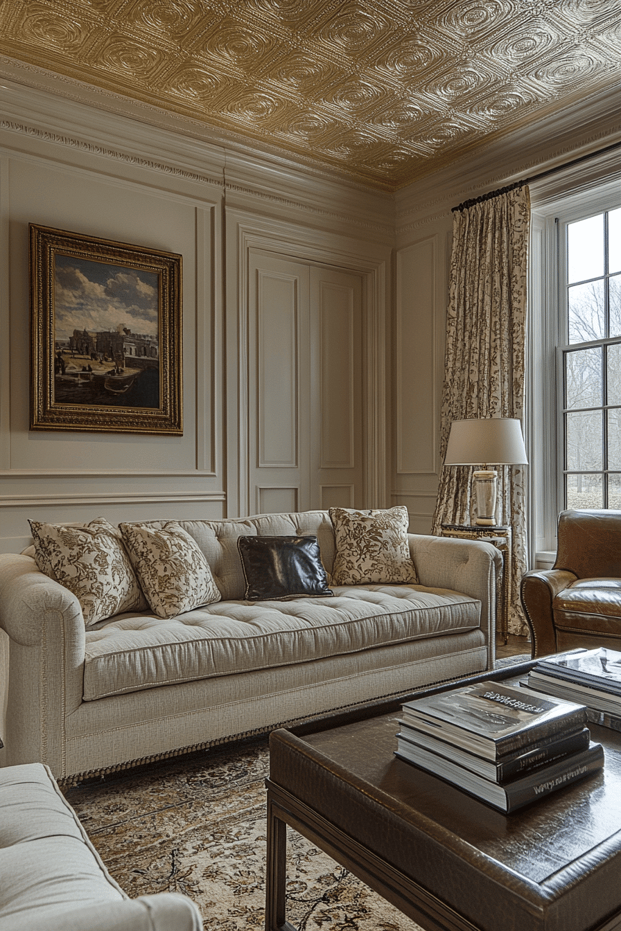 modern victorian living room
