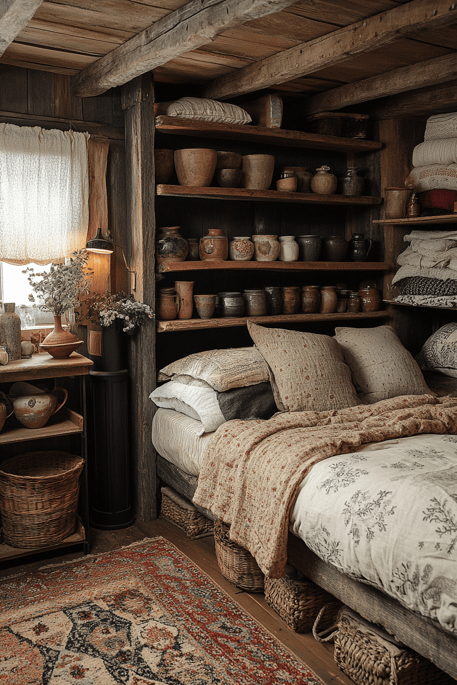 old cabin interior