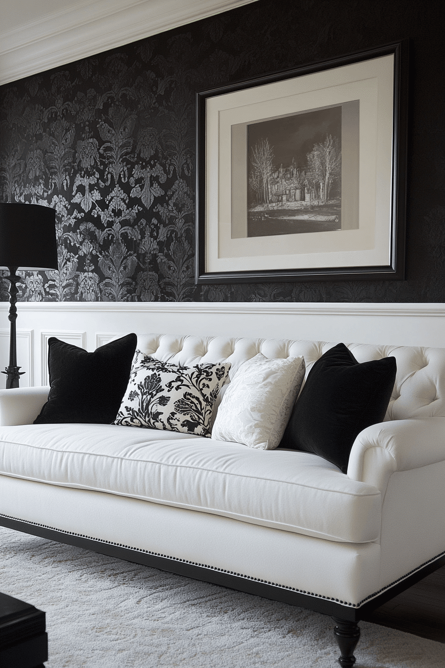 modern victorian living room