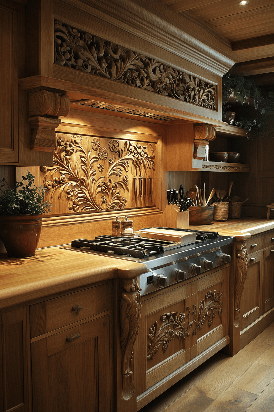 old cabin interior kitchen