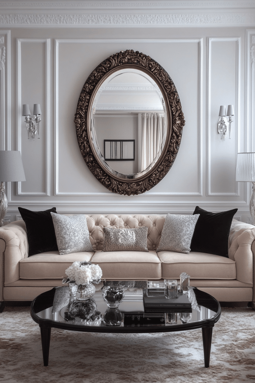 modern victorian living room