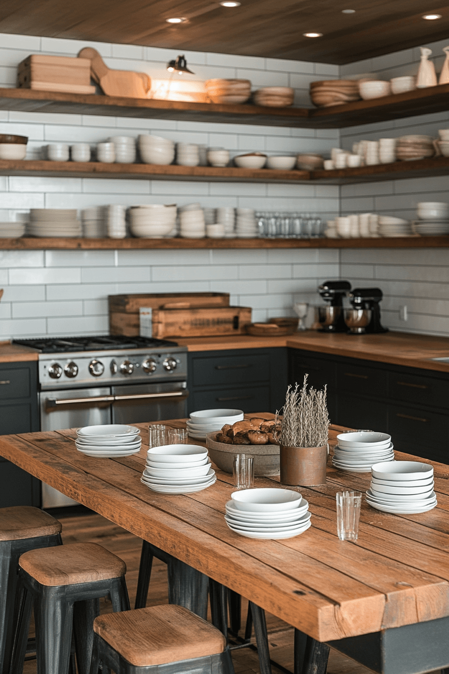 old cabin interior kitchen