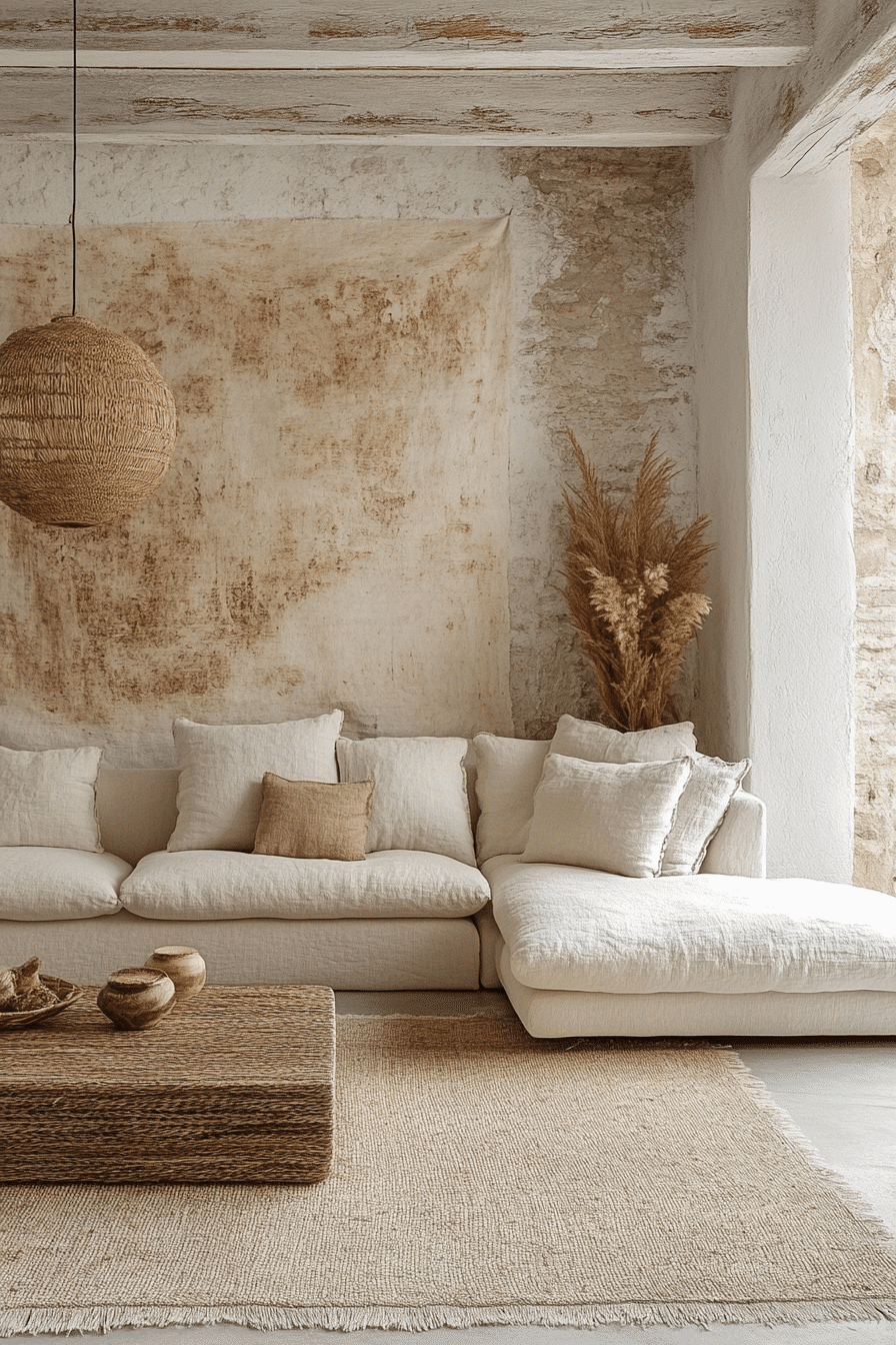 white living room decor