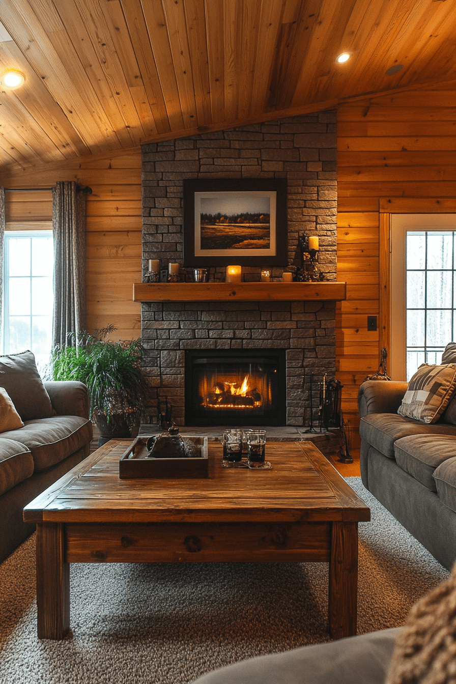 old cabin interior