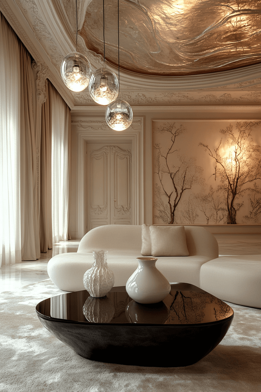 modern victorian living room