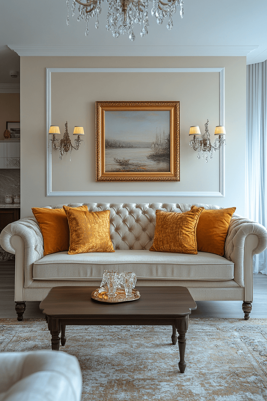 modern victorian living room