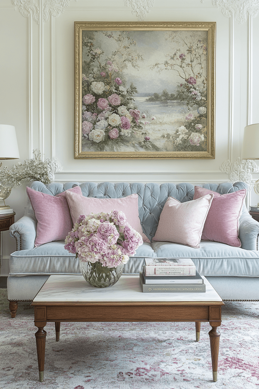 modern victorian living room