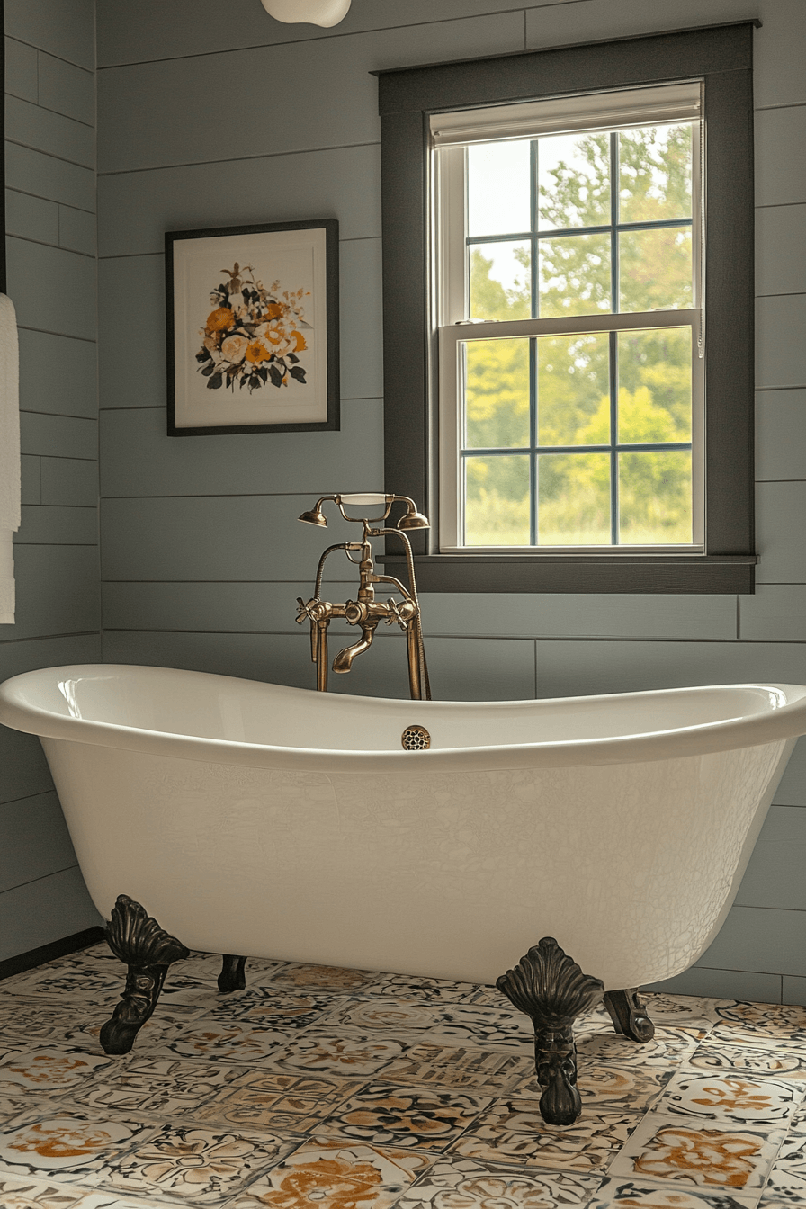 modern victorian bathroom