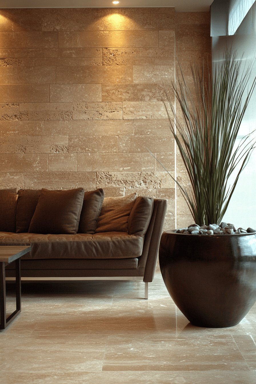 stone wall interior