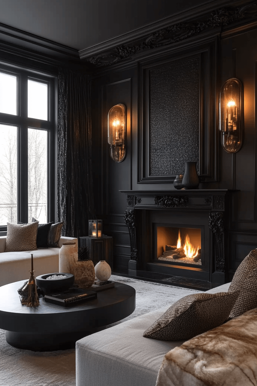 modern victorian living room