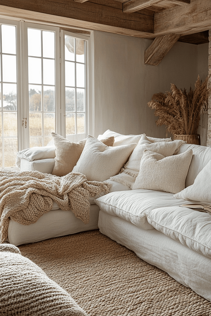 white living room decor