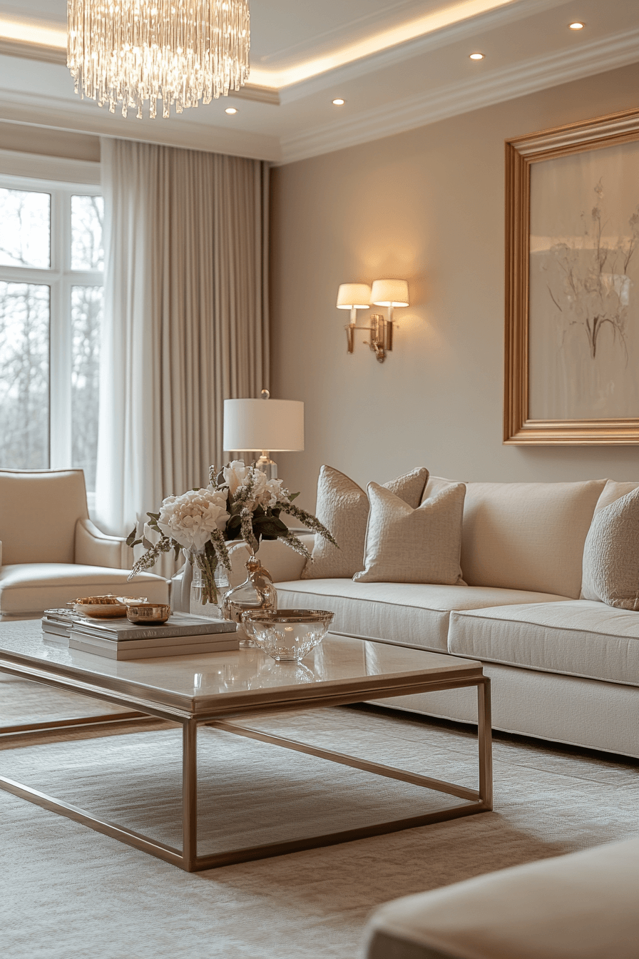 modern victorian living room