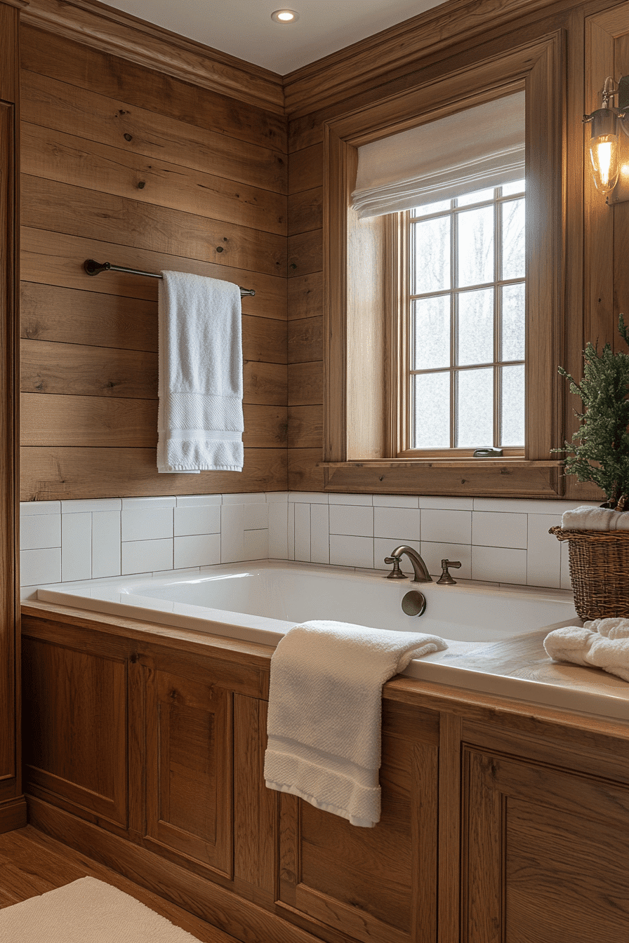 old cabin interior bathroom