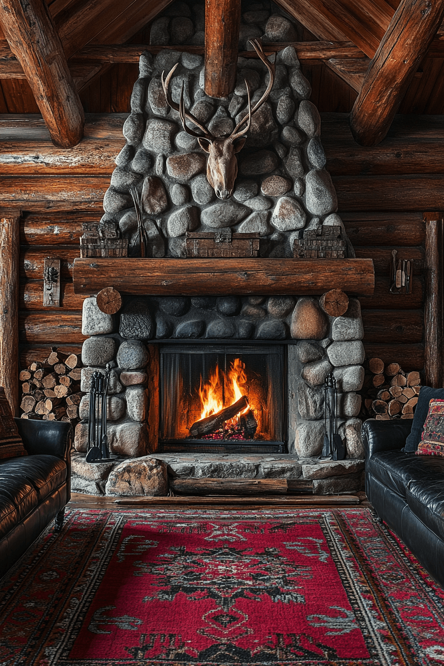 old cabin interior