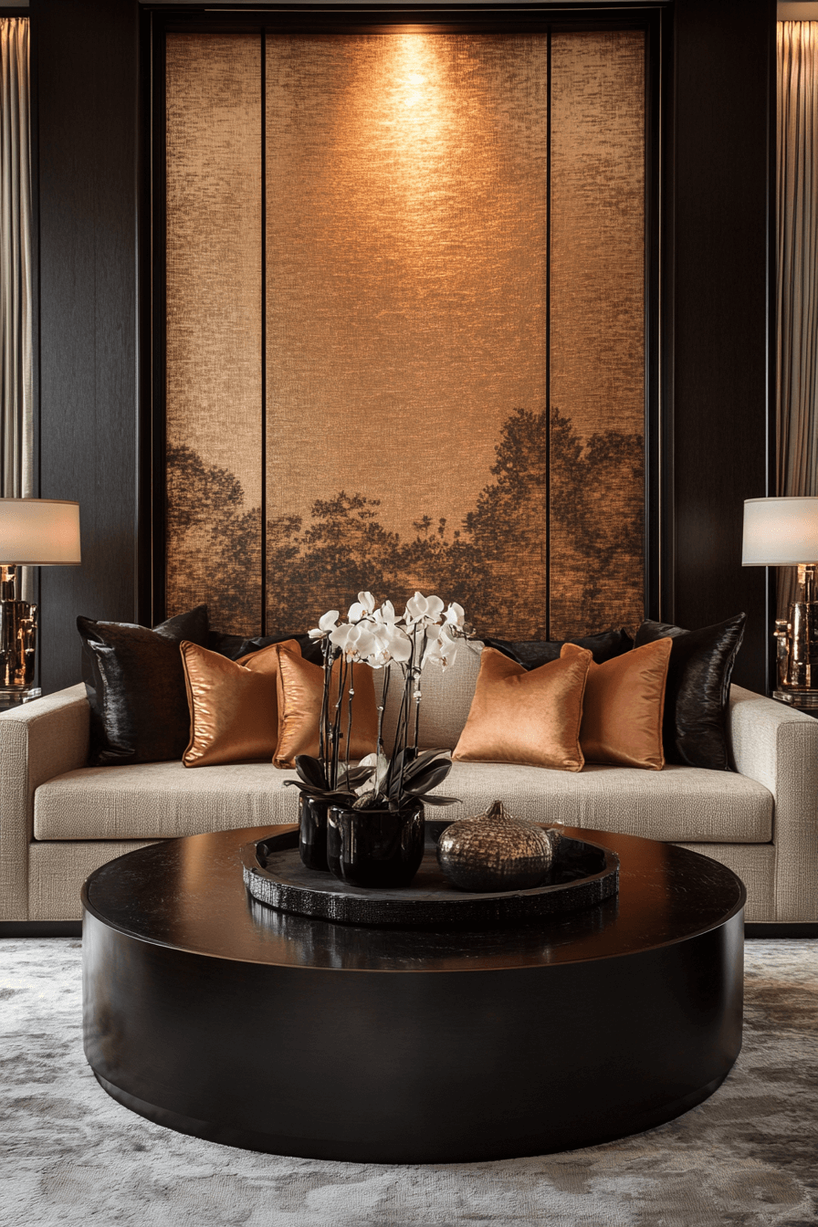 brown living room decorating ideas