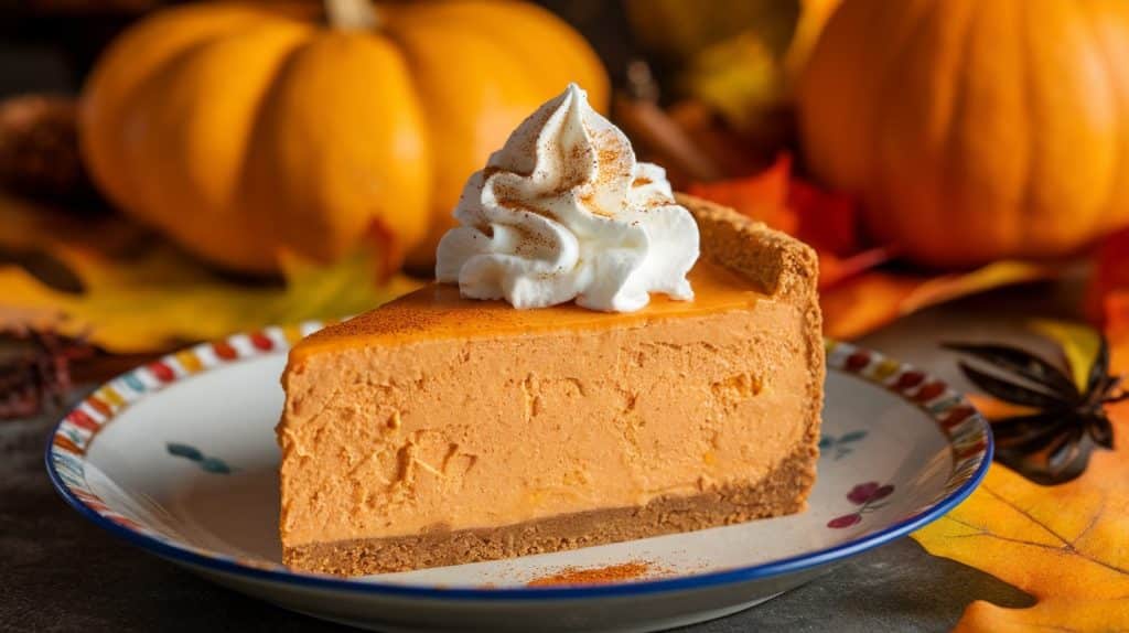 No-Bake Thanksgiving Pumpkin Cheesecake