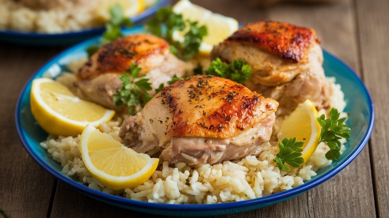Zesty Greek Lemon Chicken And Rice Dish - Courtneys World