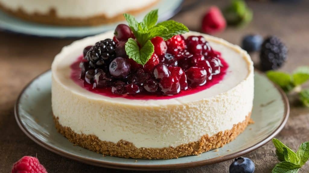 No-Bake New York Style Cheesecake (lighter version)