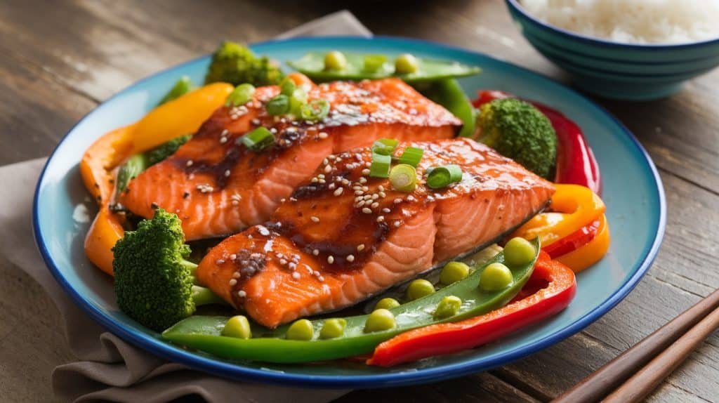 Teriyaki Salmon with Vegetables