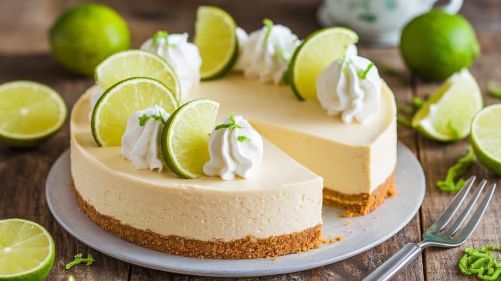 No-Bake Key Lime Pie Cheesecake