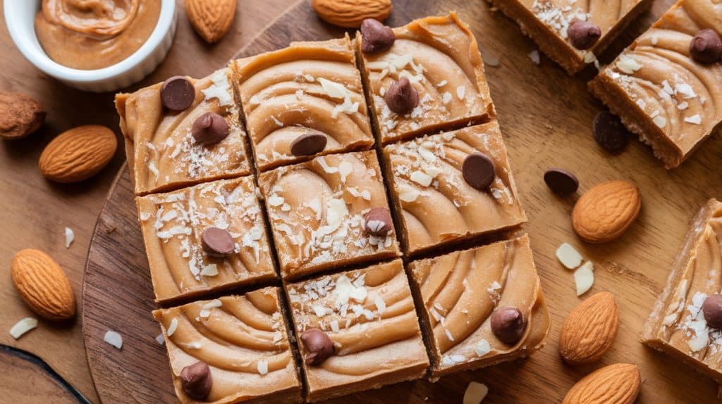 No-Bake Vanilla Almond Butter Bars