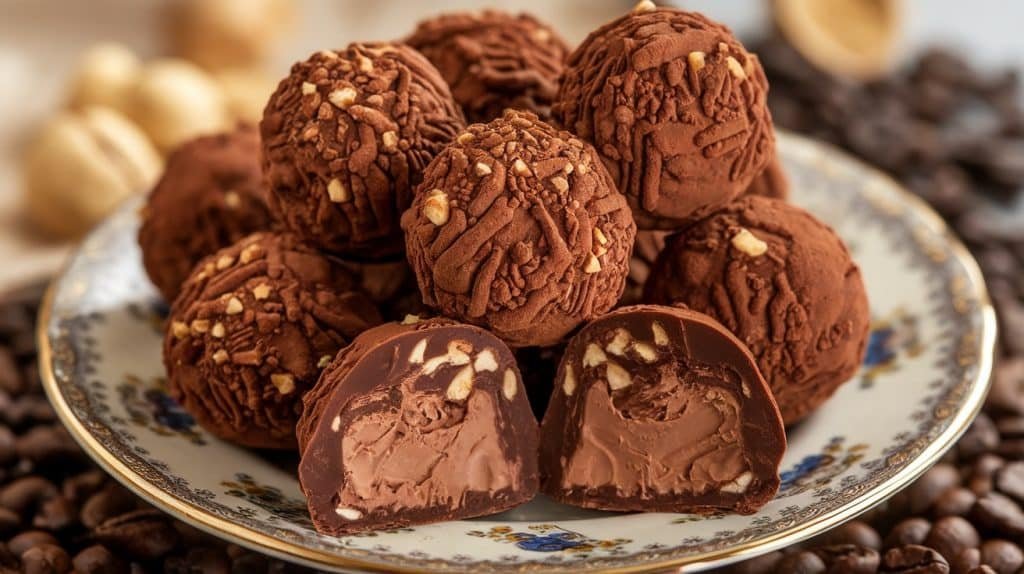 No-Bake Hazelnut Mocha Truffles