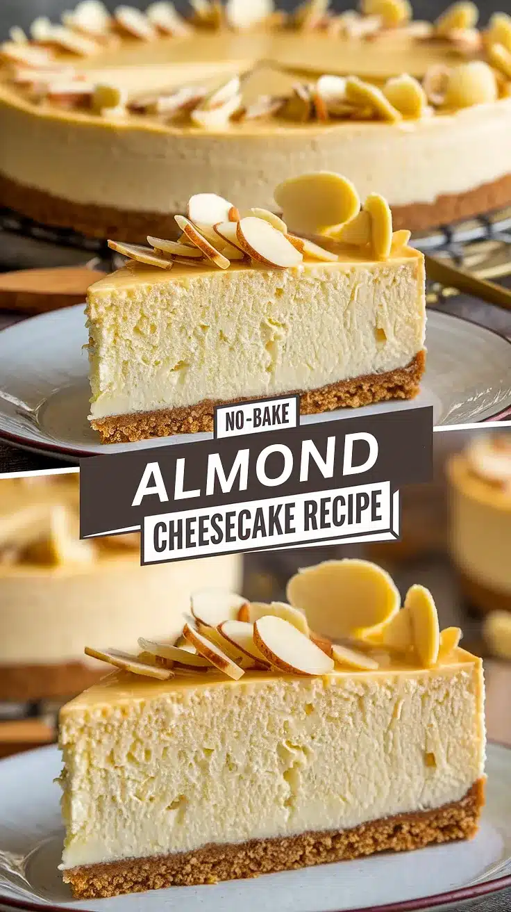 No-Bake Almond Cheesecake
