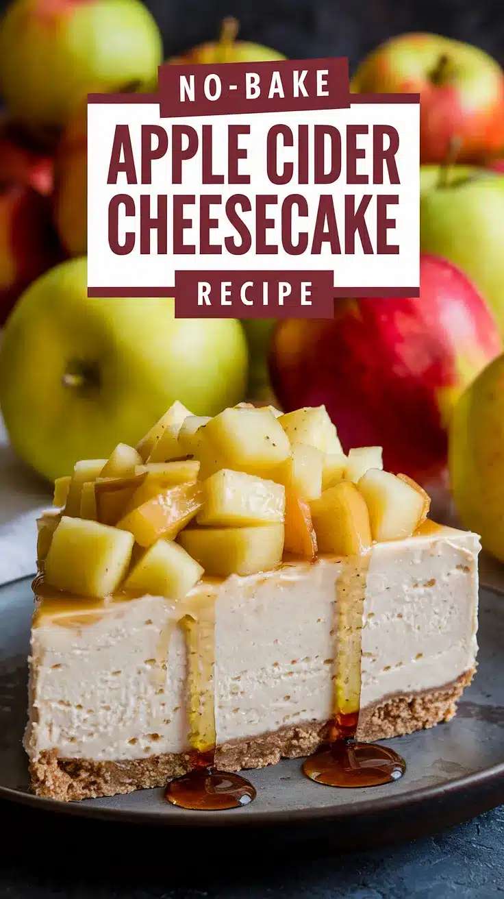 No-Bake Apple Cider Cheesecake